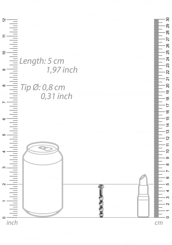 Geribbelde Holle Penis Plug