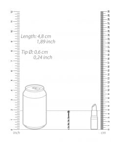 Geribbelde Holle Penis Plug 6 mm