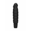 Geribbelde Multispeed Vibrator - Zwart