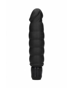 Geribbelde Multispeed Vibrator - Zwart