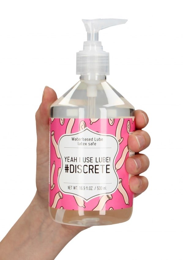Glijmiddel op waterbasis - Yeah I Use Lube! #Discrete - 500 ml