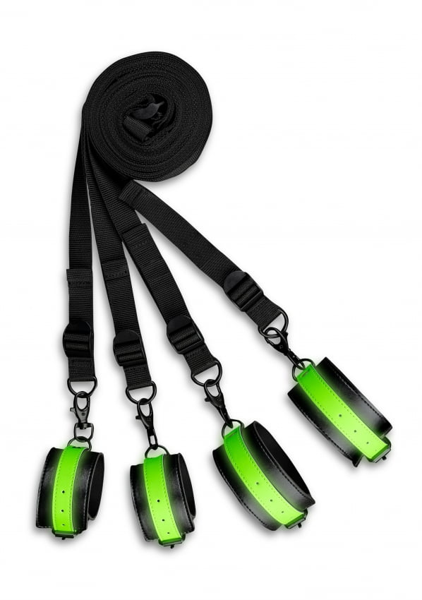 Glow in the Dark Bed Bondage Set