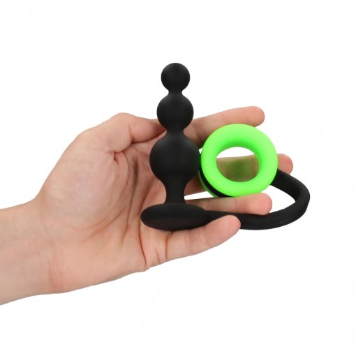 Glow in the Dark Butt Plug en Cockring