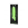 Glow in the Dark Dikke penis sleeve met ribbels