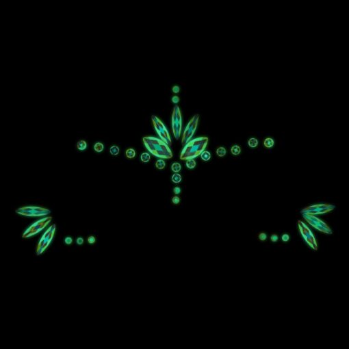 Glow in the Dark - Gezicht sticker