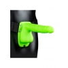 Glow in the Dark - Holle Strap-on dildo met ribbels