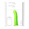 Glow in the Dark - Holle Strap-on dildo met ribbels