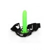 Glow in the Dark - Holle Strap-on dildo met ribbels