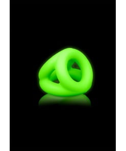 Glow in the dark Cockring en Ball Strap