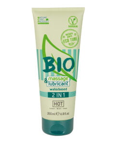 HOT BIO 2 in 1 Waterbasis Glijmiddel En Massagegel