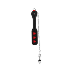 Harten Paddle met Metalen Butt Plug