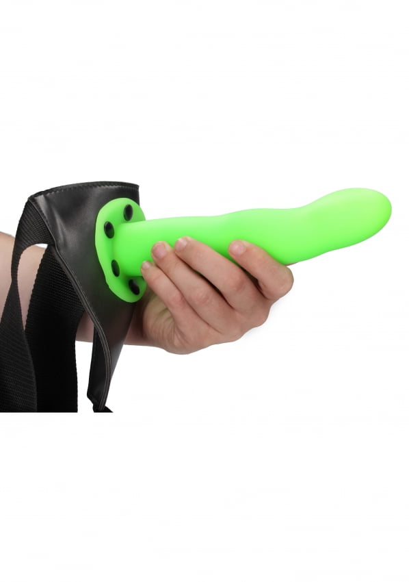 Holle Strap-on dildo licht gebogen