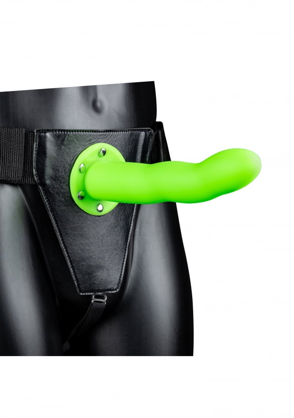 Holle Strap-on dildo licht gebogen