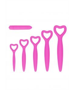 Hoogwaardige Siliconen vaginale dilatorset - Roze