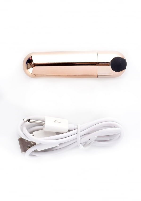 Jayden - Oplaadbare Cock en Balring - Rose / goud