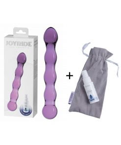 Joyride - Glazen Paarse Dildo voor vaginaal en anaal gebruik - GlassiX Set 02