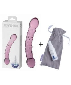 Joyride - Glazen Roze Dildo voor vaginaal en anaal gebruik - GlassiX Set 18