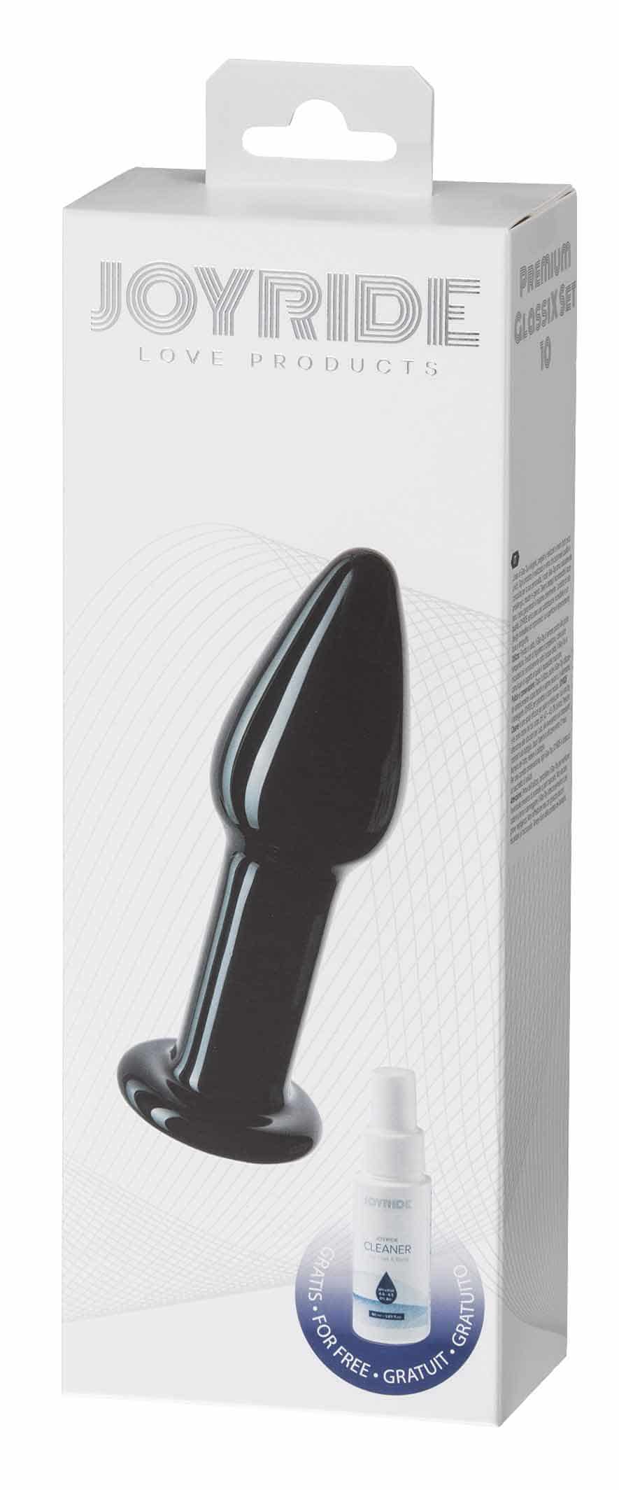 Joyride - Glazen buttplug - Zwart