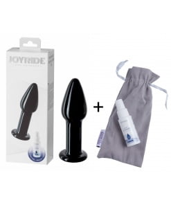 Joyride - Glazen buttplug - Zwart