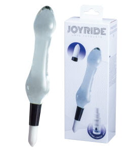 Joyride – Glazen Dildo met een Pluimpje