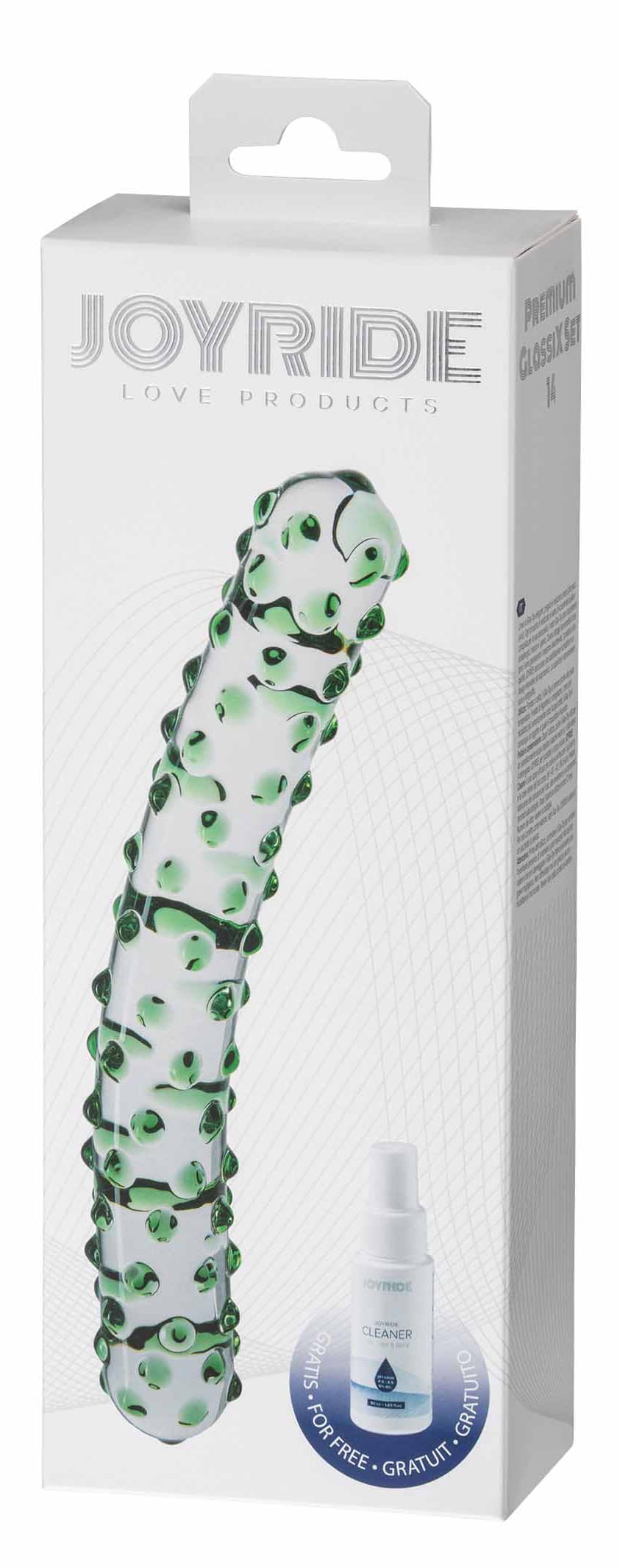 Joyride – Glazen Dildo met ribbels – Premium GlassiX Set 14