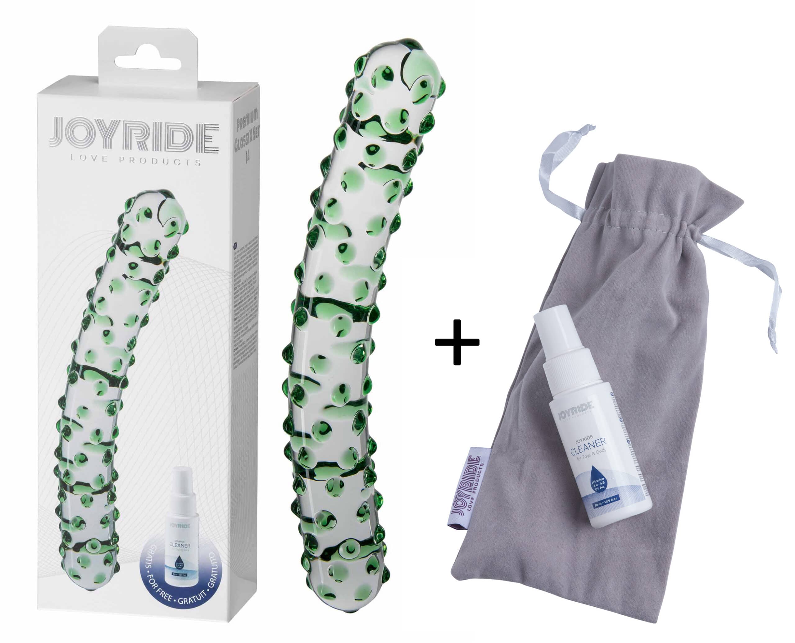 Joyride – Glazen Dildo met ribbels – Premium GlassiX Set 14