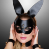 Kinky Diva – Bunny Masker Mat Zwart