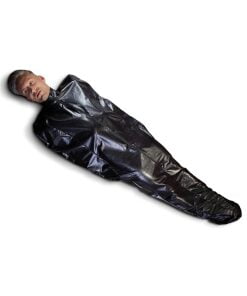 Kunstleren Sleeping Bodybag - Zwart