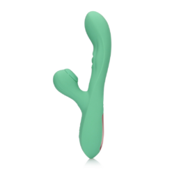 Pulse Wave en Tongue Flickering Rabbit Vibrator - Blue Grass