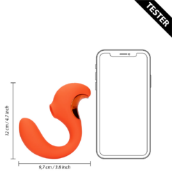 G-Spot Vibrator met Clitorale Pulse Wave - Untamed Orange - Tester