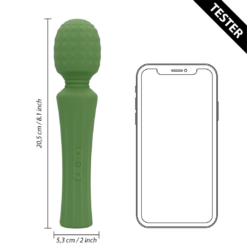 Krachtige Wand Vibrator Massager met Stille Handgreep - Green Mumba - Tester
