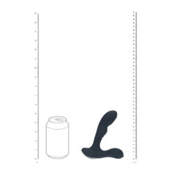 Vibrerende en Tikken Siliconen Prostaat Massager met Bal Stimulator - Zwart