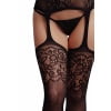 Le Desir - Jarretel Strass Bodystocking - Zwart