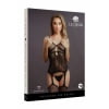 Le Desir - Jarretel Strass Bodystocking - Zwart