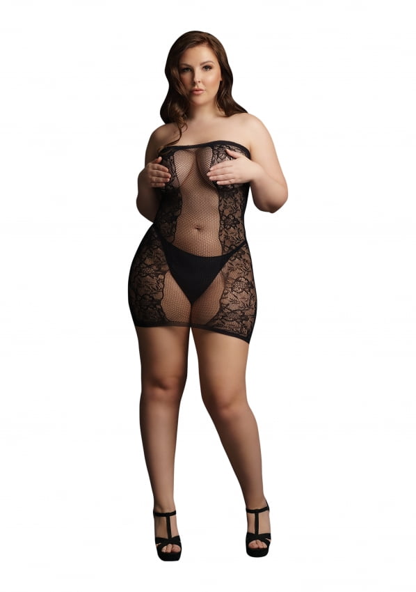 Le Desir - Strapless Mini Jurkje - Zwart One Size Plus Size
