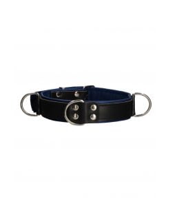 Lederen Bondage Collar Zwart