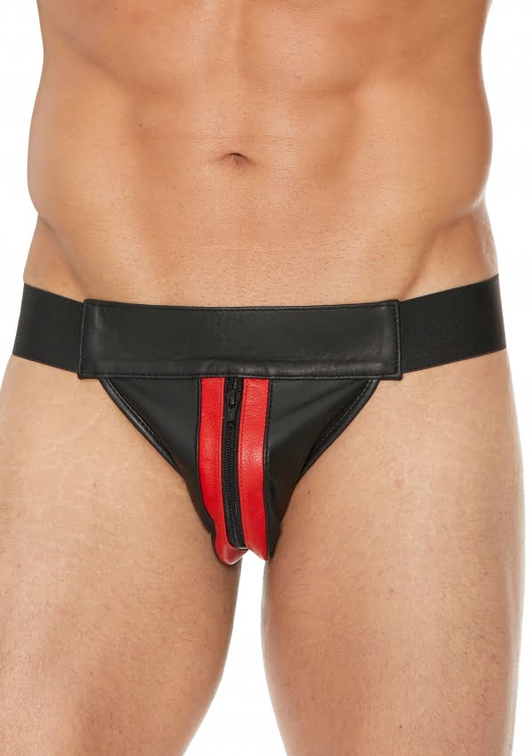 Lederen Jock Strap met rits