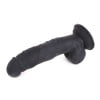 Leren Strap-On inclusief Zwarte Dildo - 22 cm