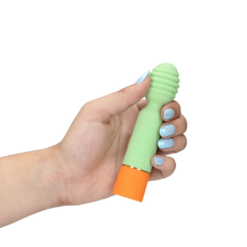 Loveline - Geribbelde Mini Vibrator met USB aansluiting