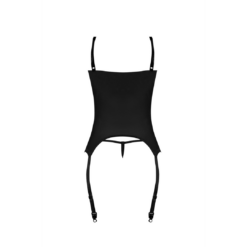 Merry Widow en G-String Set - L/XL - Zwart