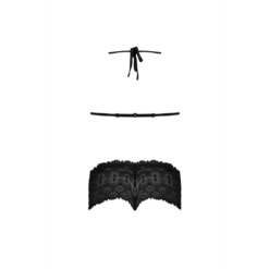 Triangle Bra en Cheeky Brief Set - S/M - Zwart