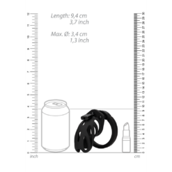 Model 24 - Chastity Cage - 3.5'' / 9 cm - Zwart