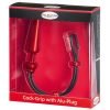 Malesation - Cock-Grip Aluminium Medium Butt plug met cockring - Rood