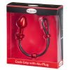 Malesation - Cock-Grip Aluminium kleine Butt plug met cockring - Rood