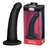 Malesation - Gladde Dildo Willy 15.5 cm - Zwart