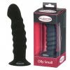 Malesation - Olly kleine geribbelde dildo - zwart