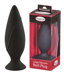 Malesation - Siliconen Butt Plug Large - Zwart