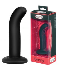 Malesation – Gladde Siliconen Dildo Benny 13 cm – Zwart