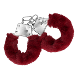 Metalen Handboeien Fluffy - Rood