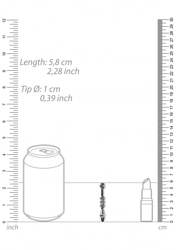 Ouch - Urethral Sounding - Metalen Penis Plug 10 mm